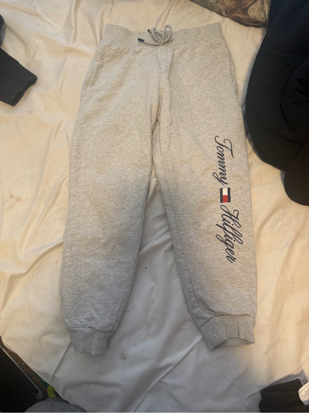 Tommy Hilfiger Kids Light Gray Logo Joggers